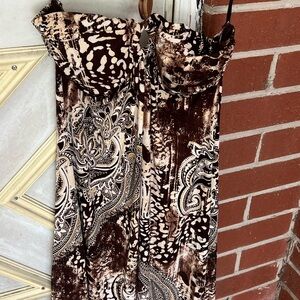 I.N. San Francisco Black and White Spaghetti Strap Sundress